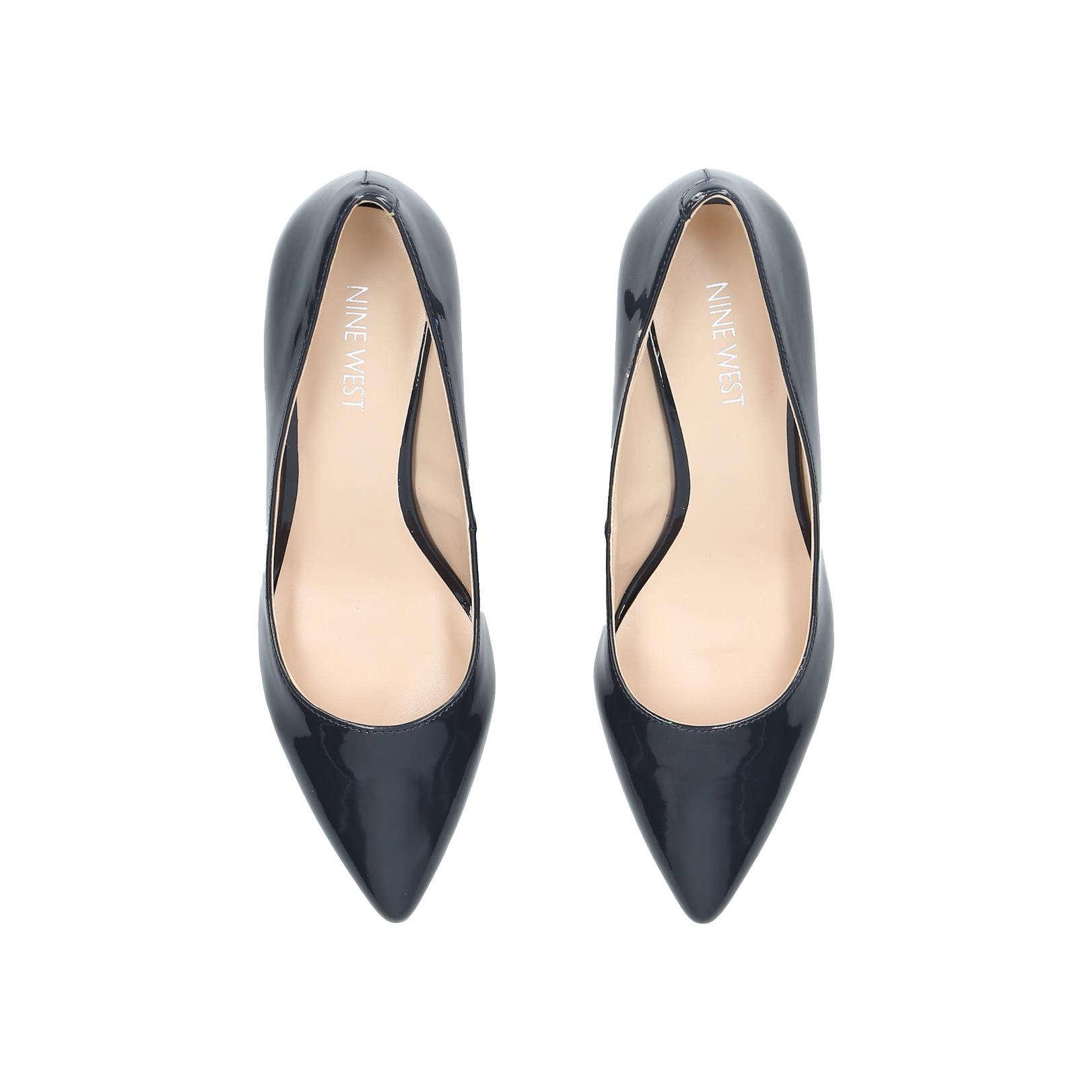 Nine West Navy Patent Court Shoes in Blue | Lyst UK