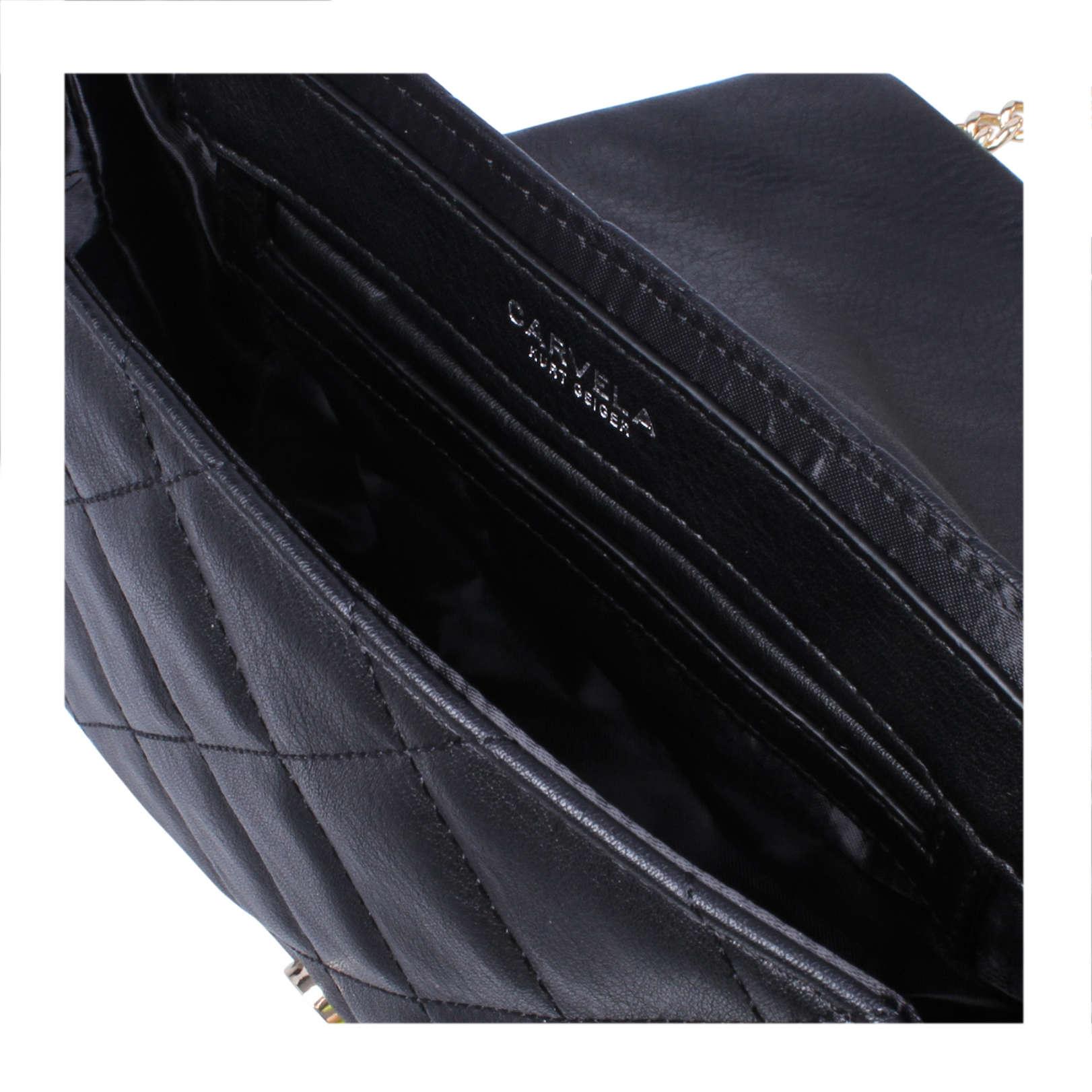 Carvela Kurt Geiger Synthetic Kurt Geiger Sadie Quilted Bag Black