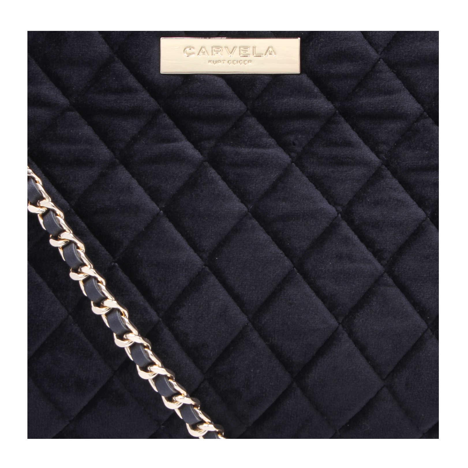 carvela black quilted bag