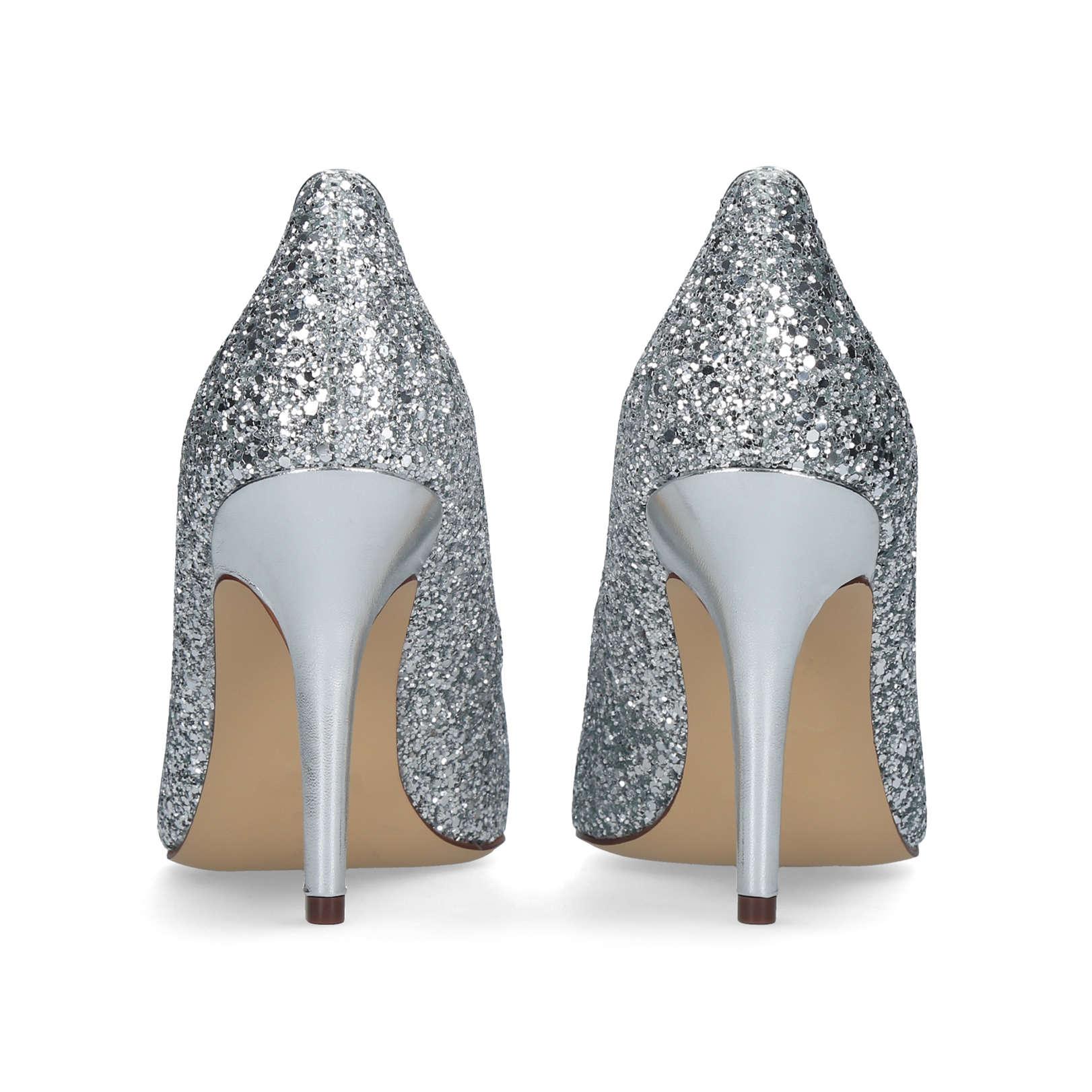 Nine West 'flagship 55' Glitter Kitten Heels Court Shoes in Metallic | Lyst  UK