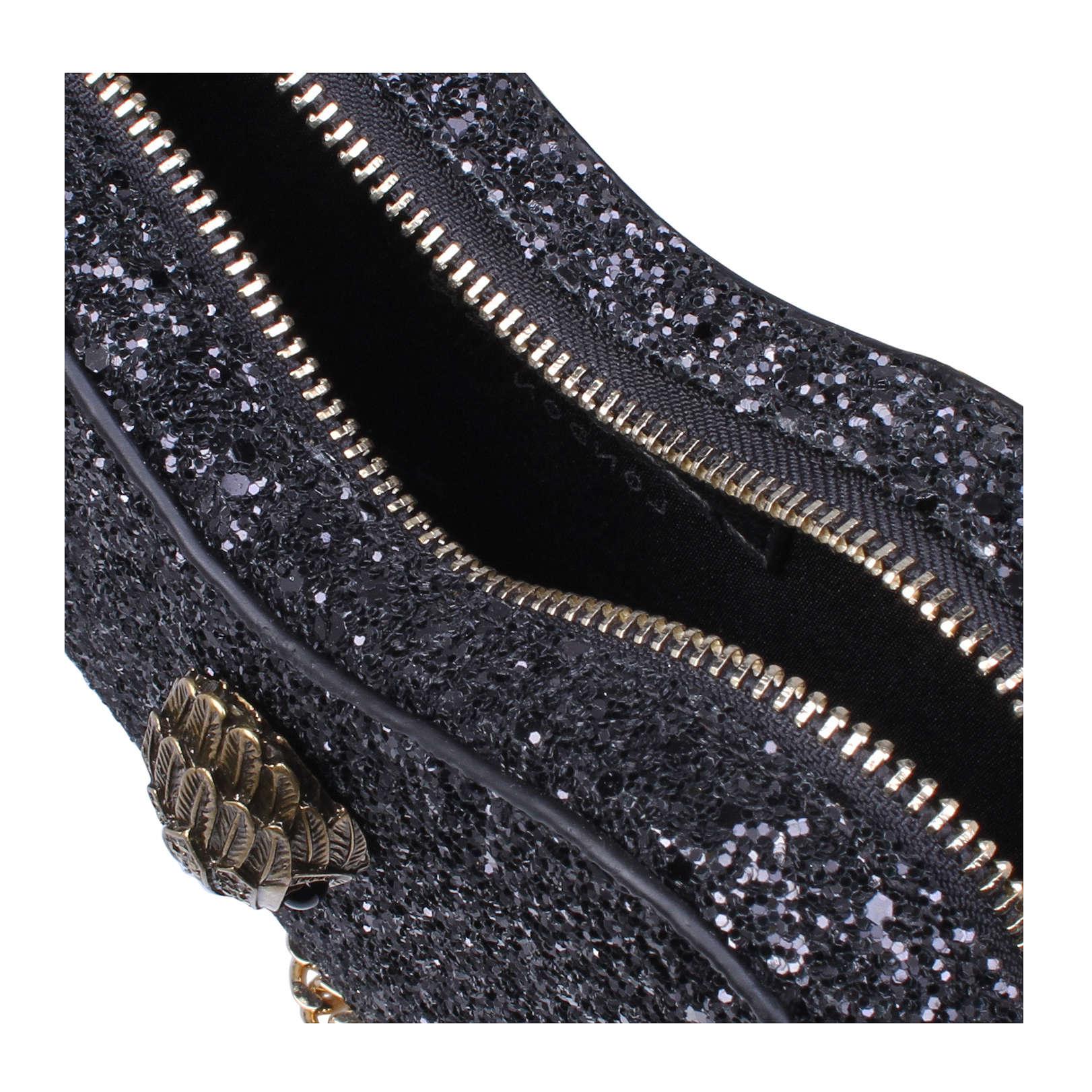 Kurt Geiger Glitter Mini Heart Crossbody Bag in Black Lyst