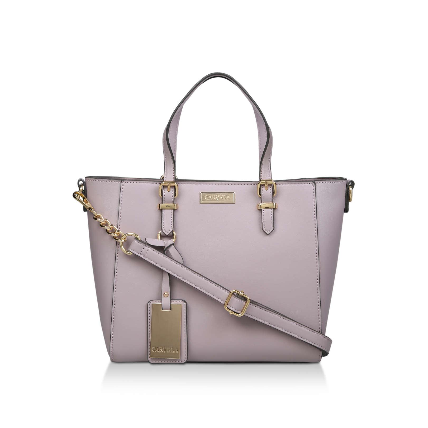Carvela Kurt Geiger Synthetic Danna Mini Winged Tote Handbags Lilac in