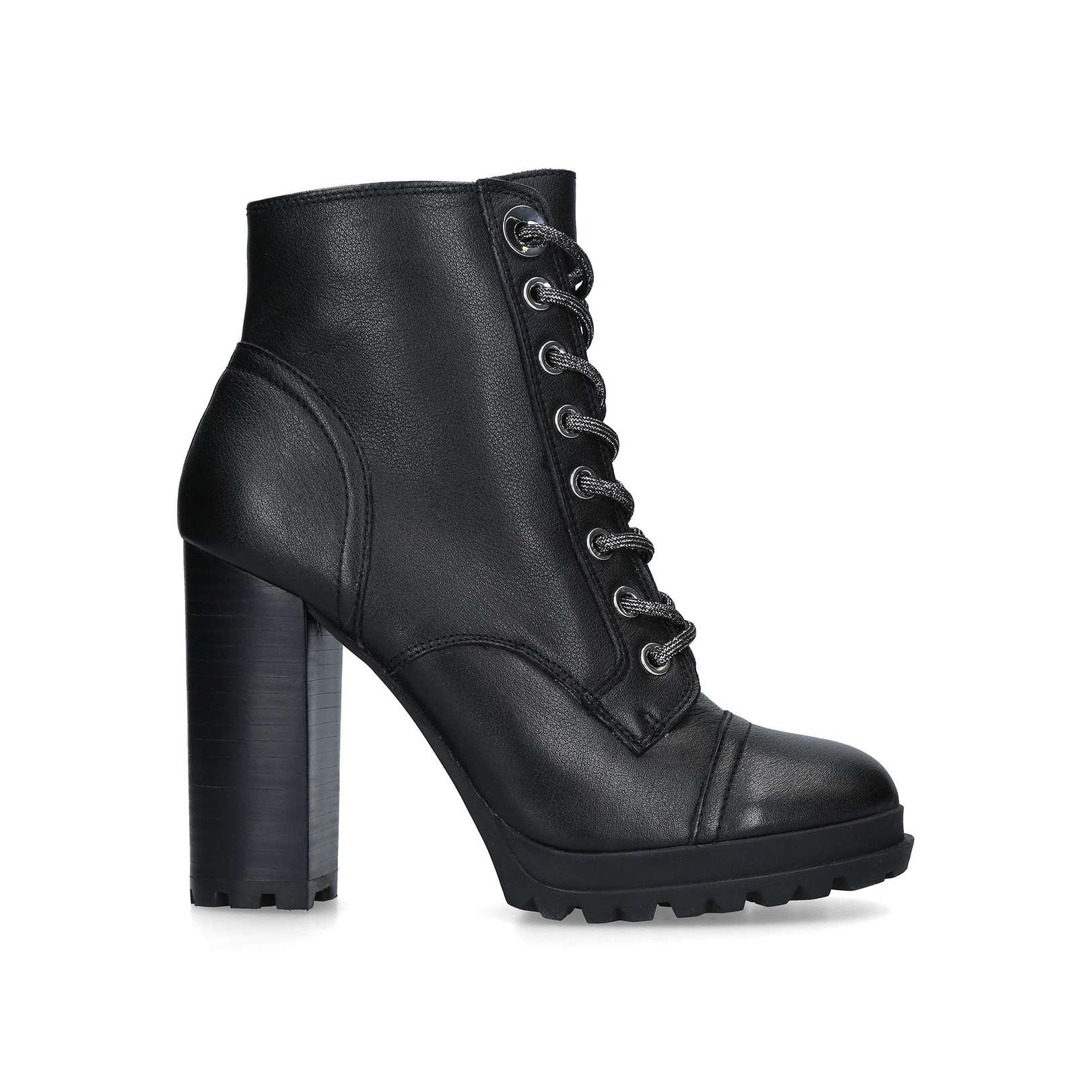 ALDO Rubber �marille� Leather Block Heeled Ankle Boots in