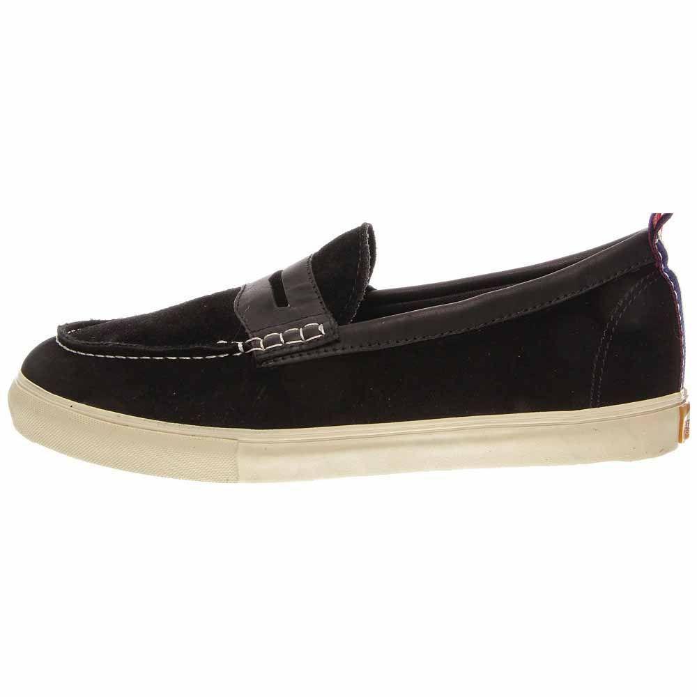 vans black loafers