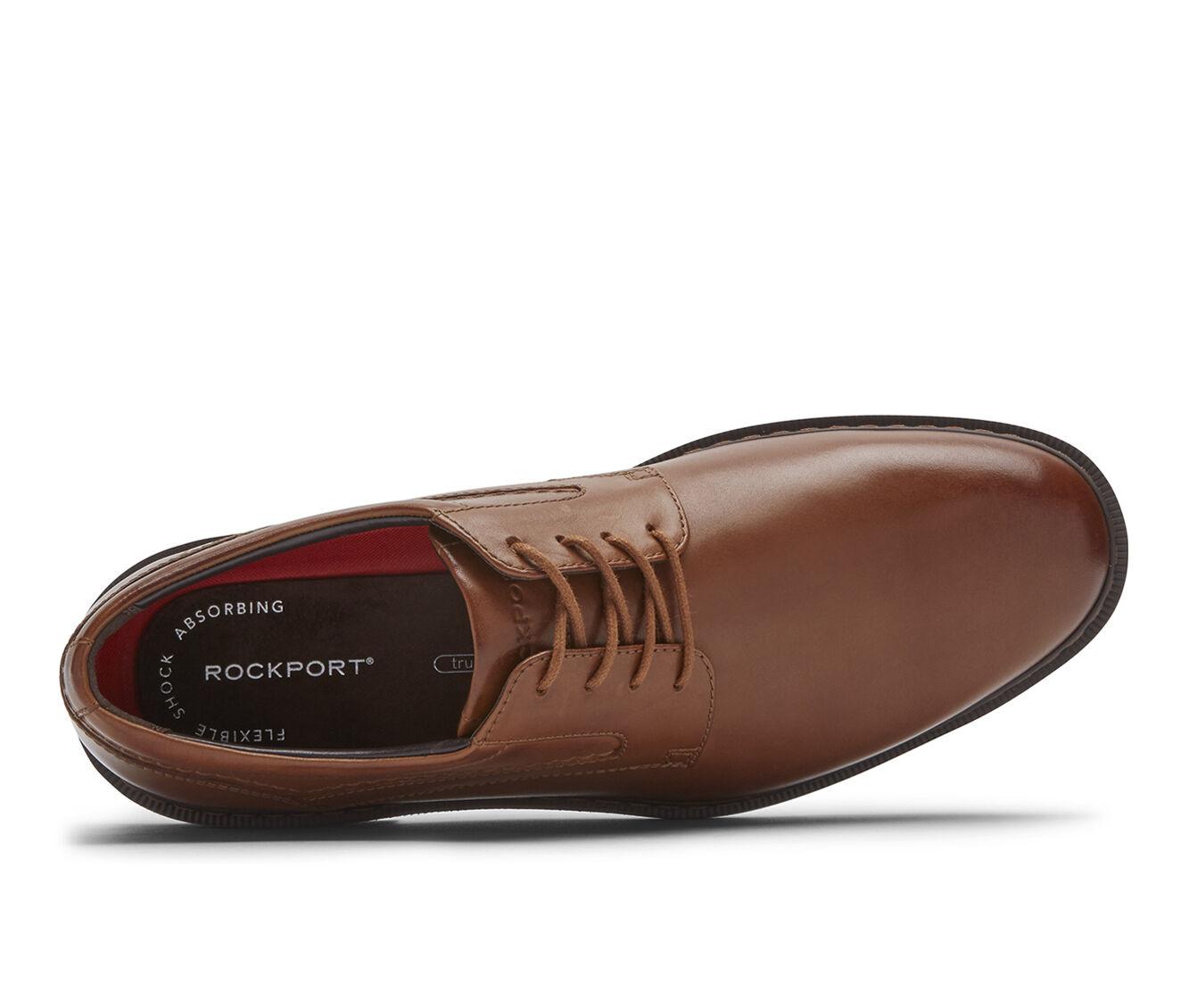 Rockport Leather Parsons Plain Toe Dress Shoe in Cognac (Brown) for Men