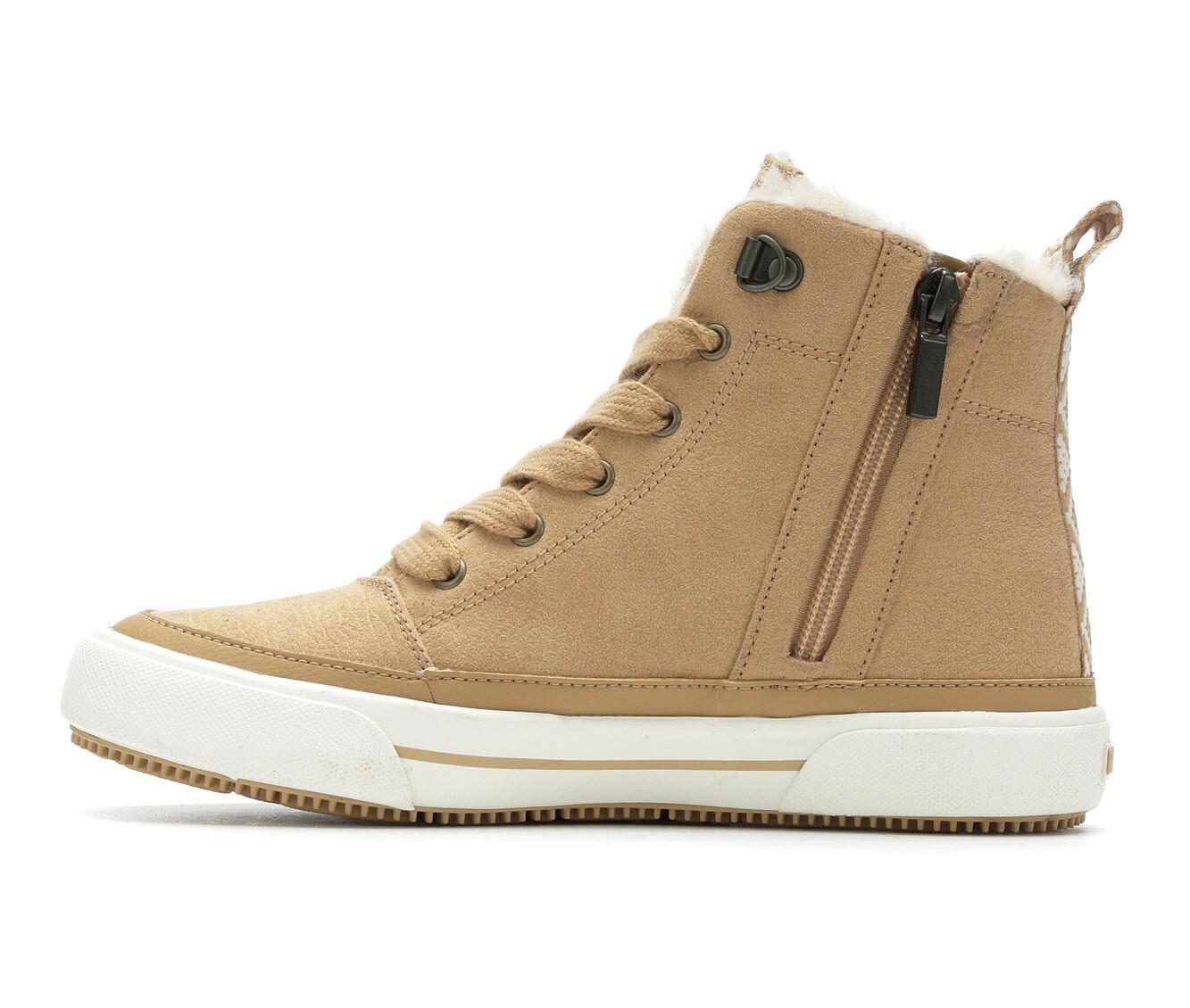 roxy women's ivan fur high top sneaker boot