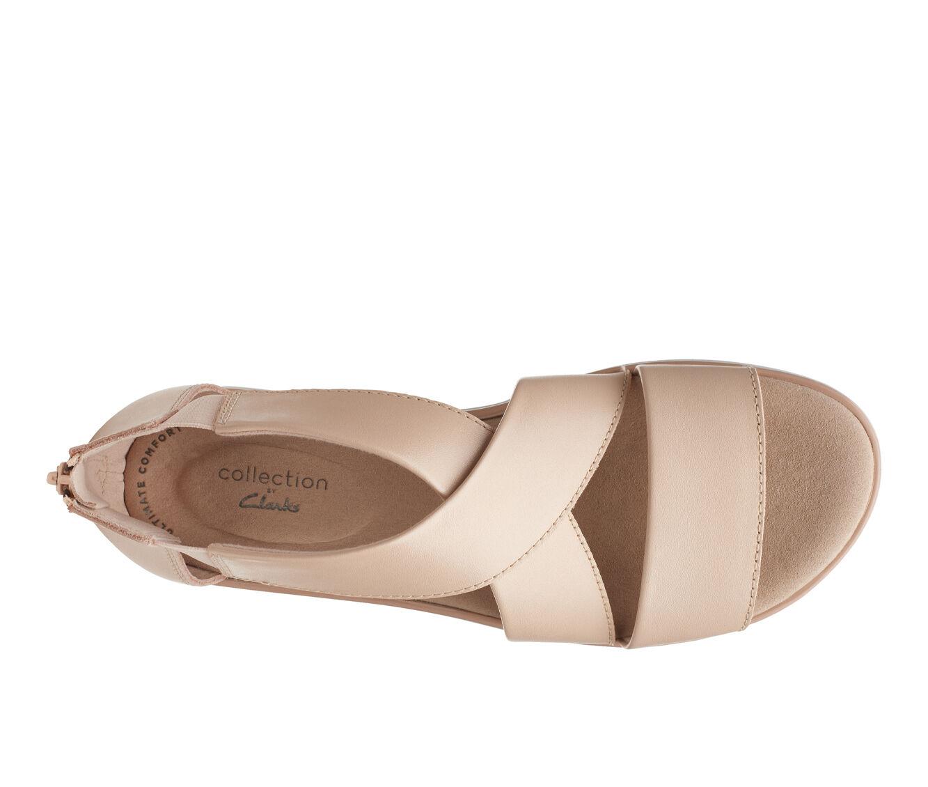 clarks rise flat sandal