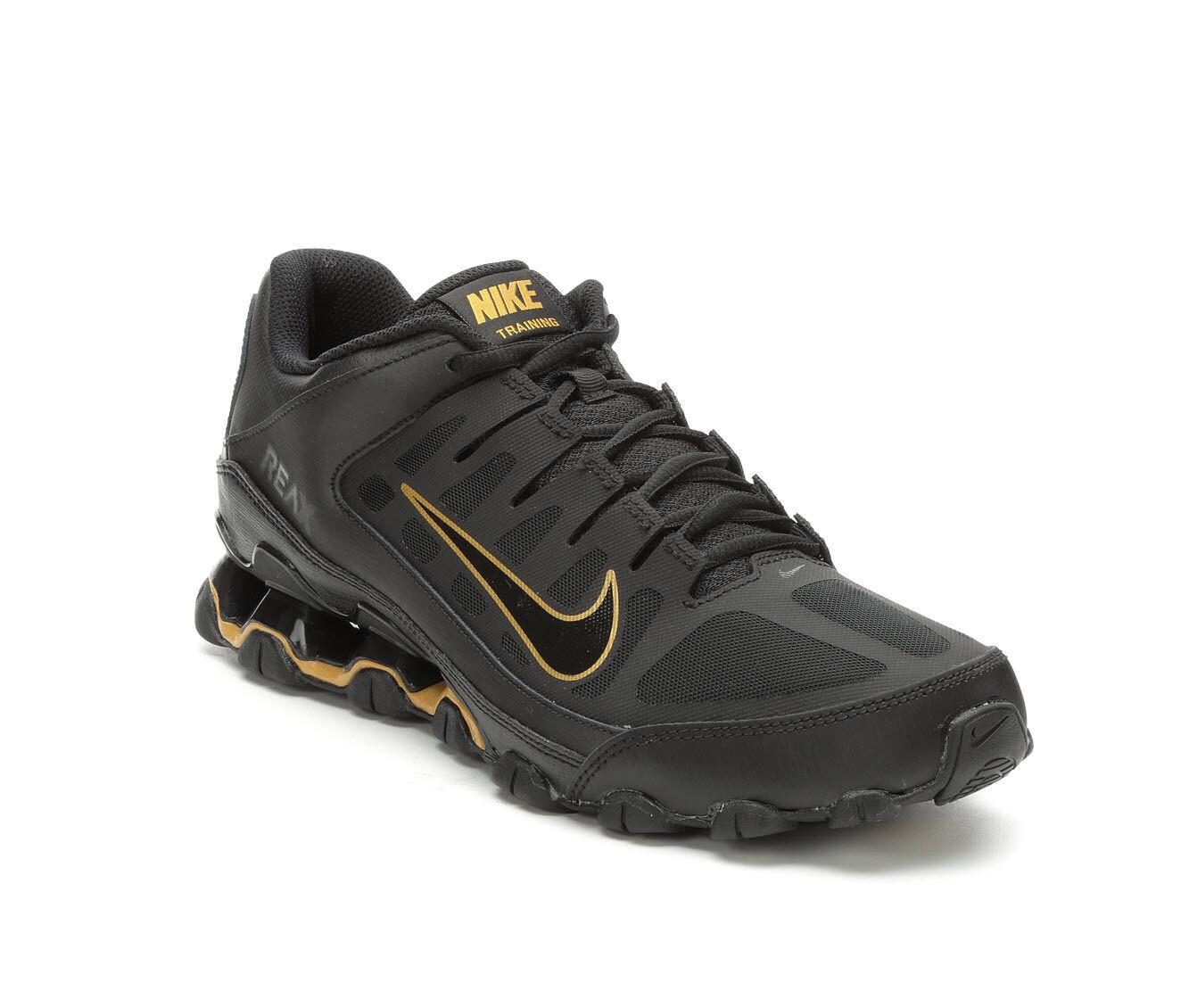 nike reax black and gold