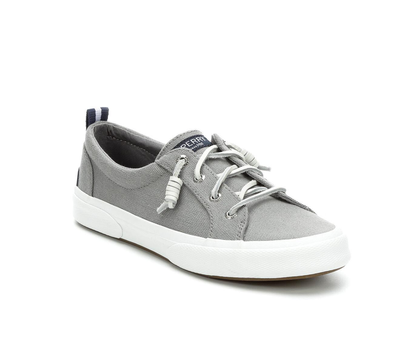 Sperry TopSider Pier Wave Lace To Toe Canvas Shoe in Grey (Gray) Lyst