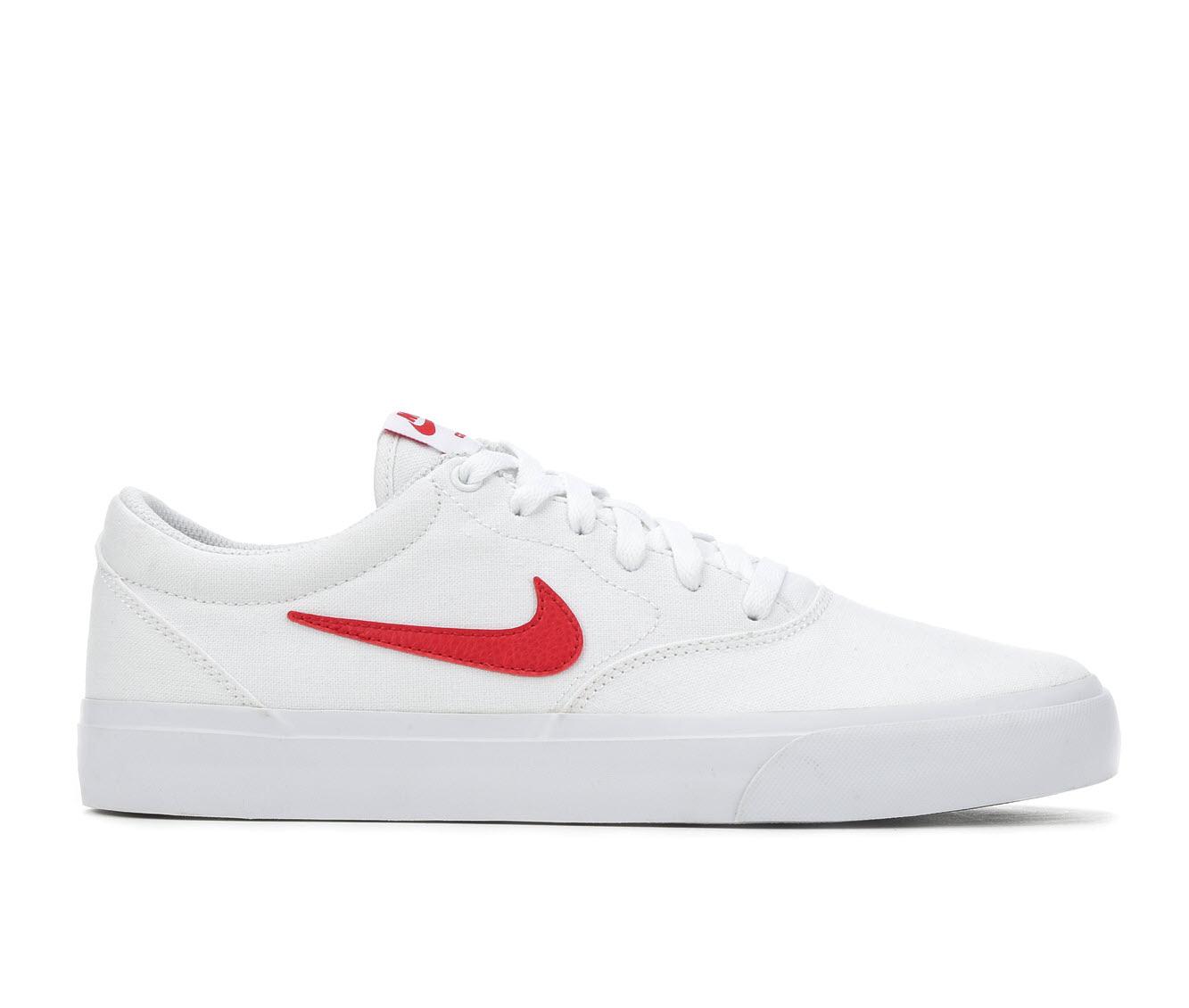 nike sb charge white and red