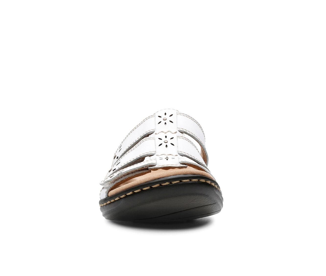 clarks leisa white sandals