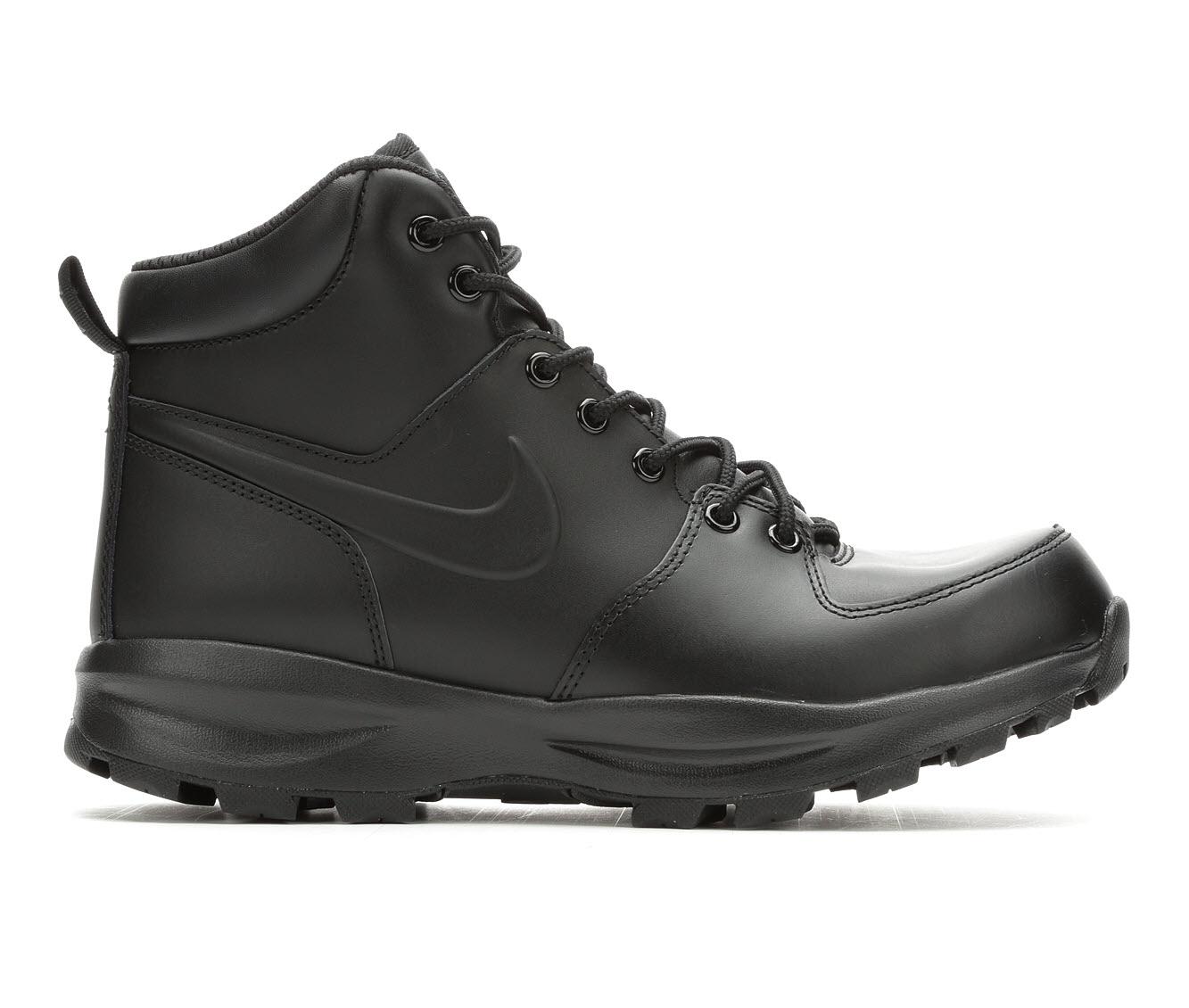 Nike Men's Manoa Leather Boots From Finish Line in Black-Black (Black ...