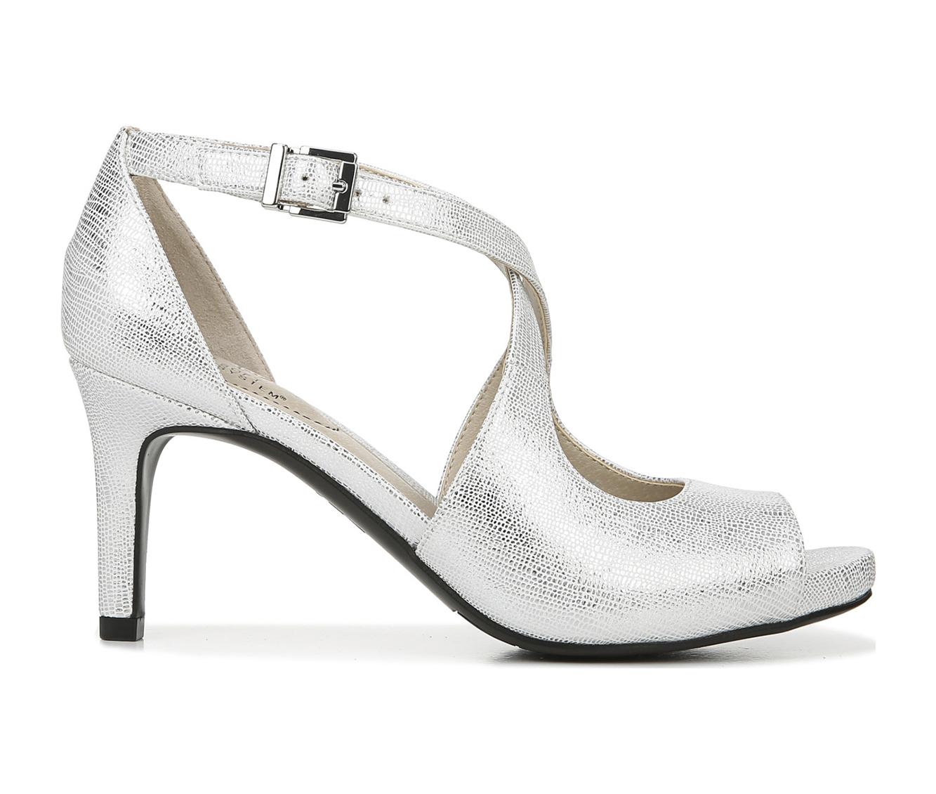 lifestride silver dress shoes