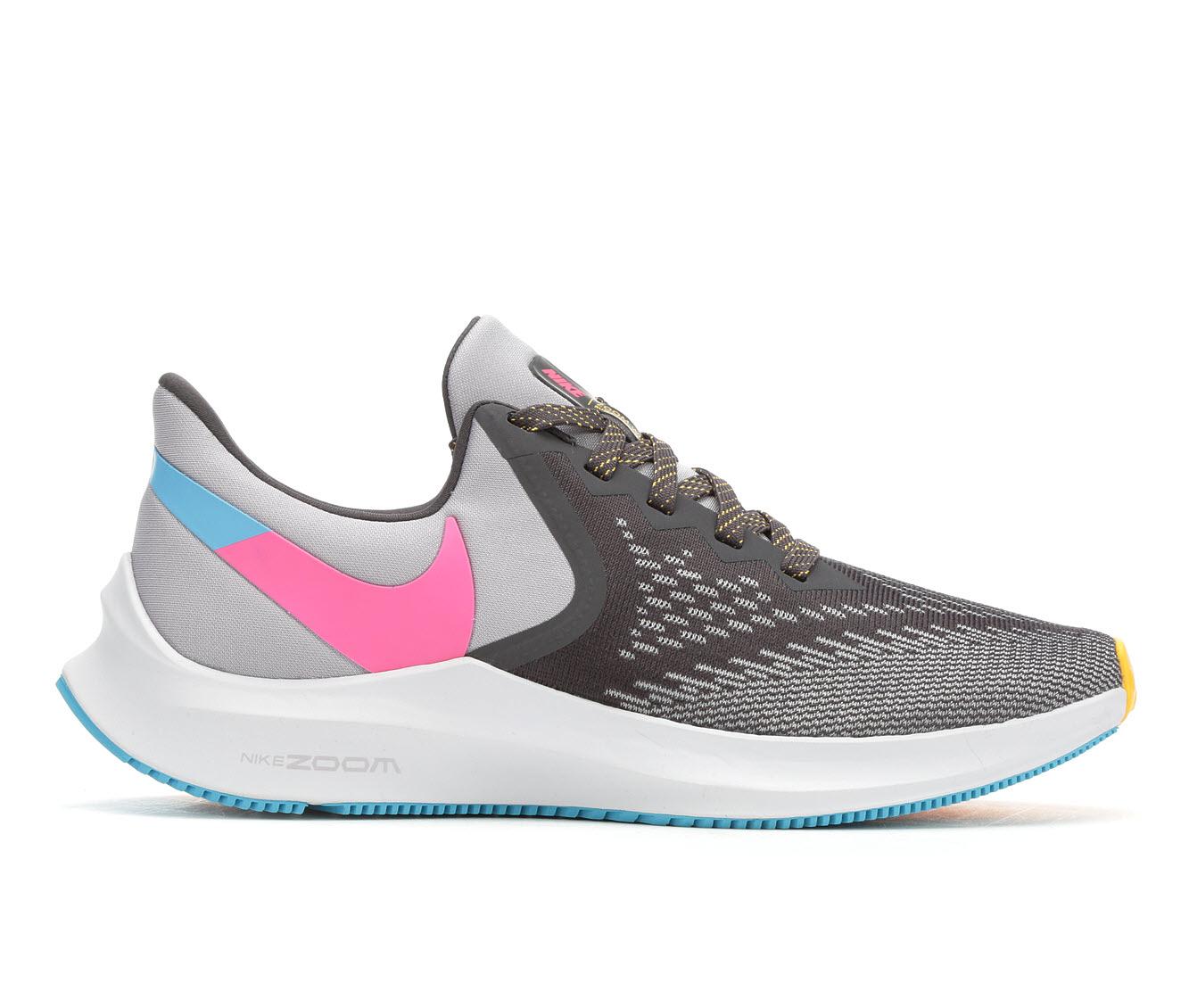 Nike Synthetic Zoom Winflo 6 Athletic Shoe in Grey,Blue,Pink (Gray) - Save 12% - Lyst
