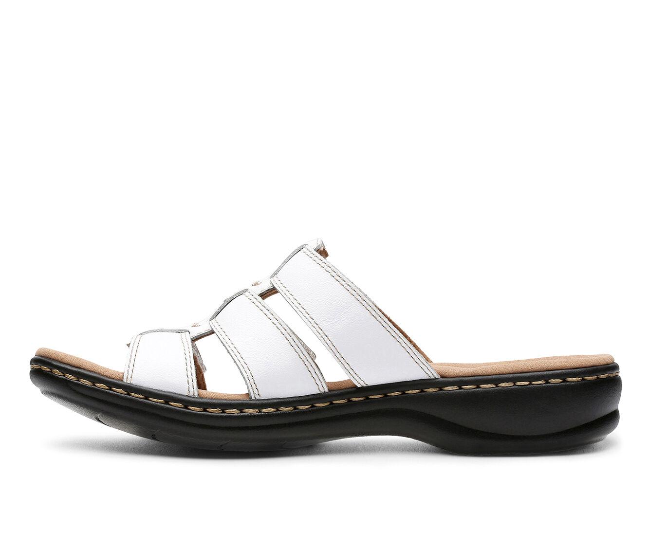 clarks leisa white sandals