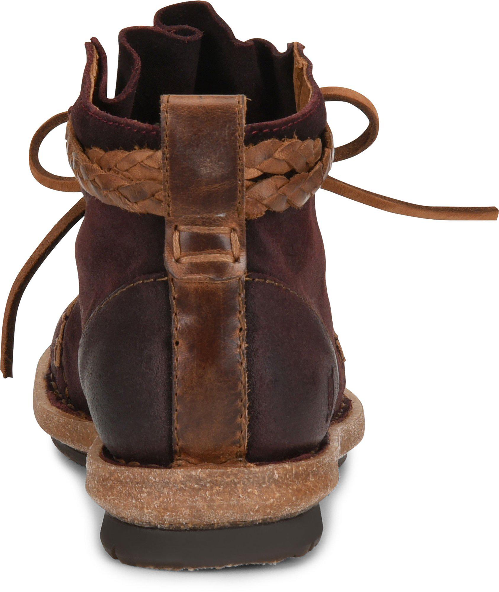 born temple distressed suede booties
