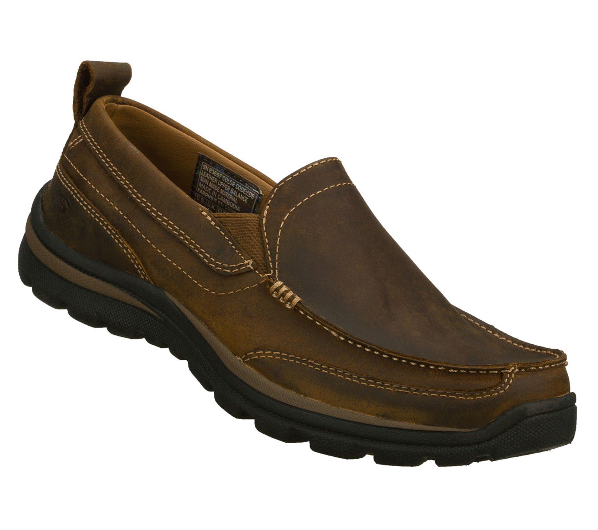 Skechers Leather Relaxed Fit: Superior - Gains in Brown for Men - Lyst