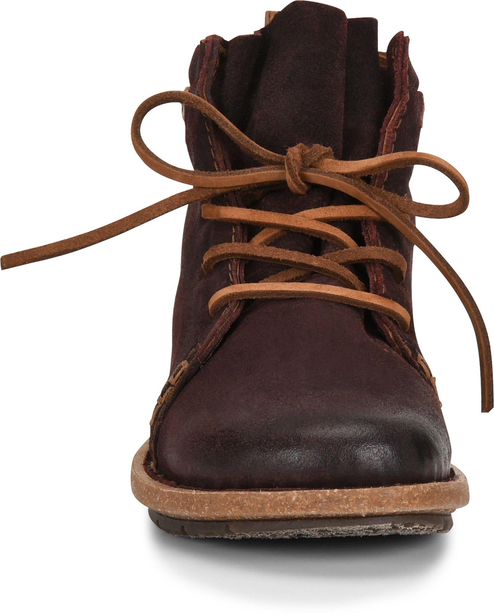 born temple distressed suede booties