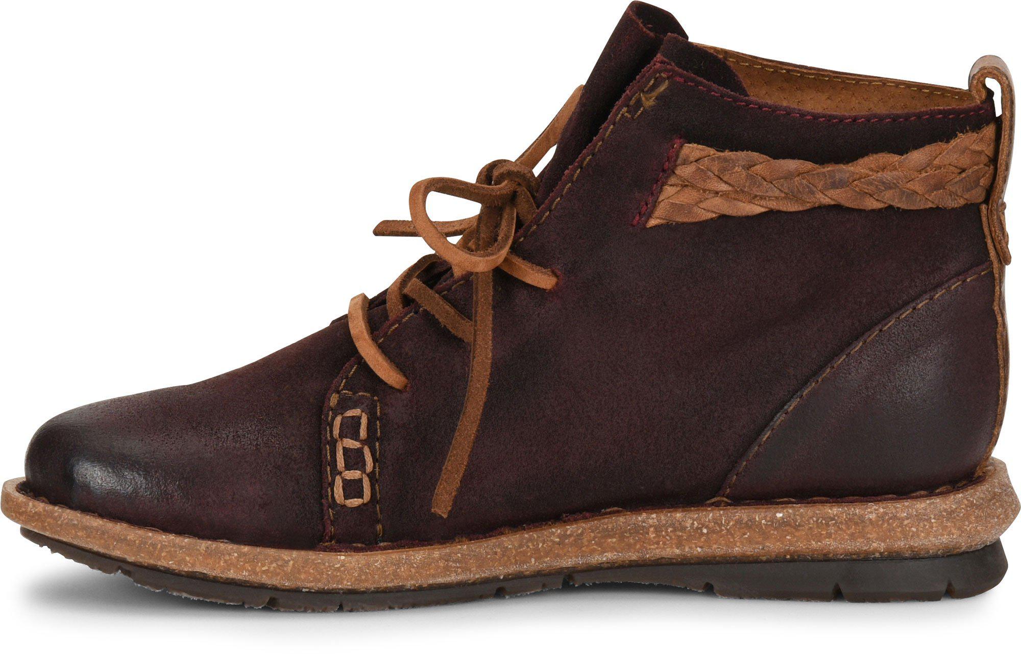 born temple distressed suede booties