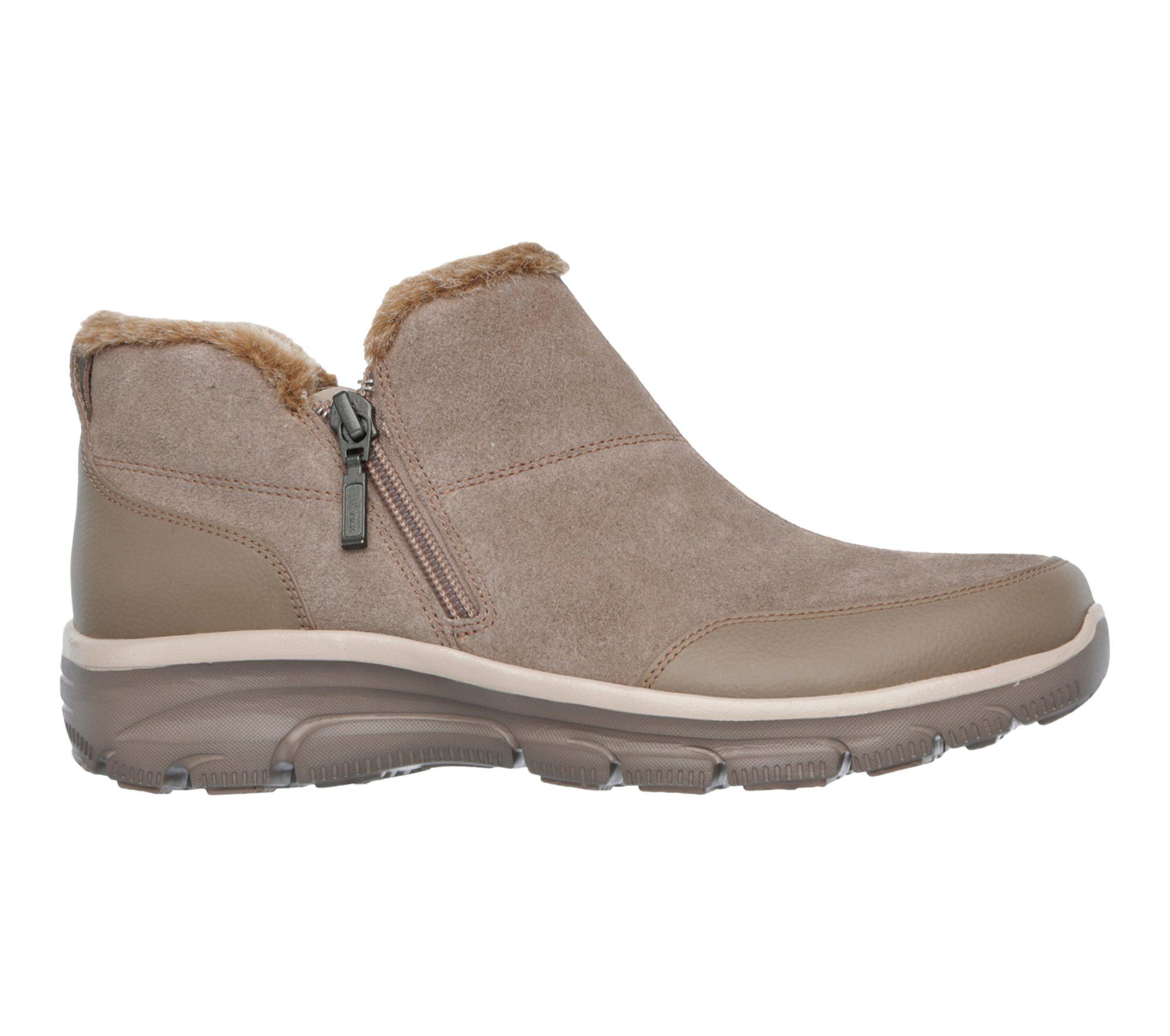 Skechers Suede Relaxed Fit: Easy Going - Zip It in Natural - Lyst