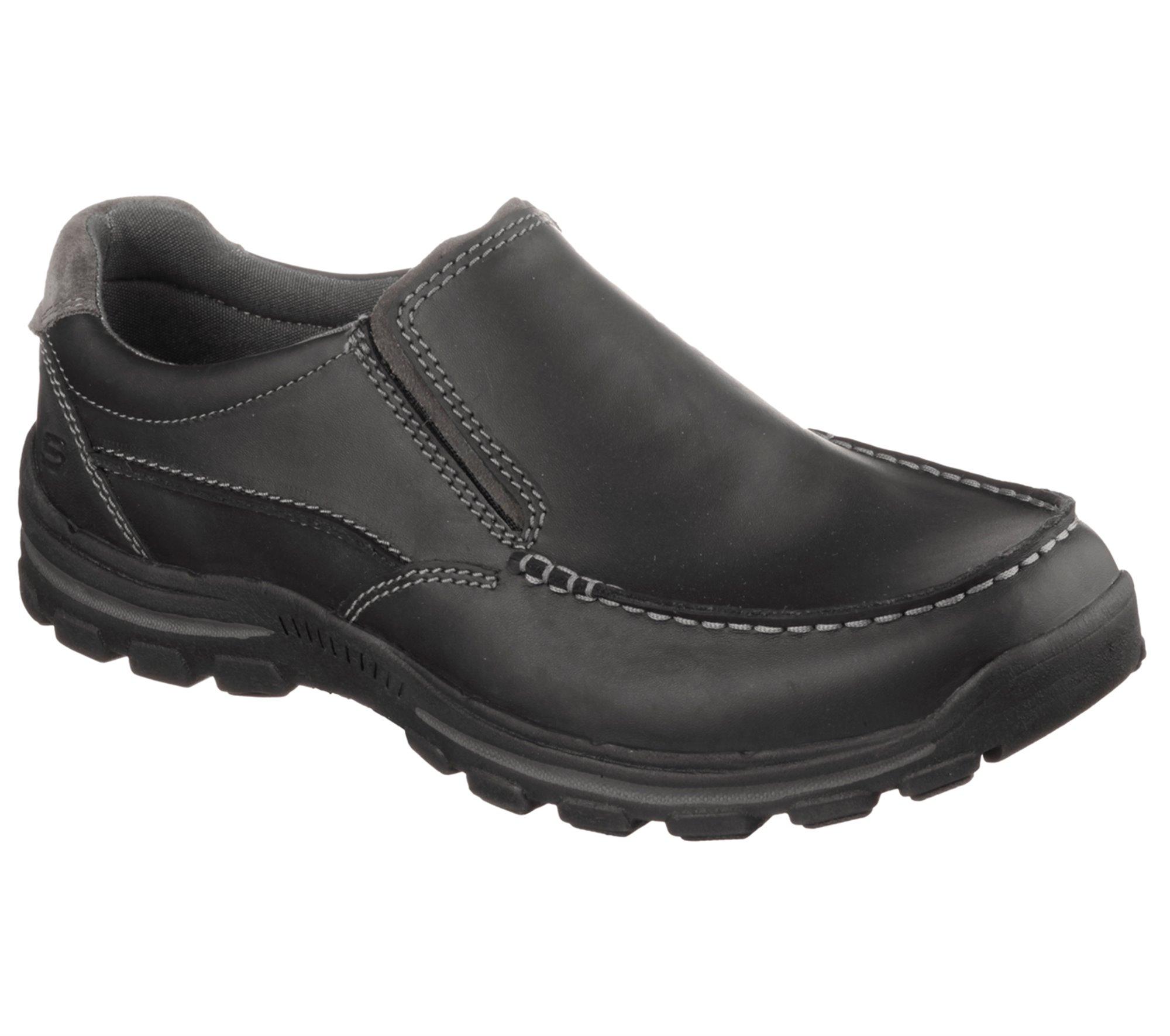 Skechers Suede Relaxed Fit: Braver - Rayland - Final Sale in Black for ...