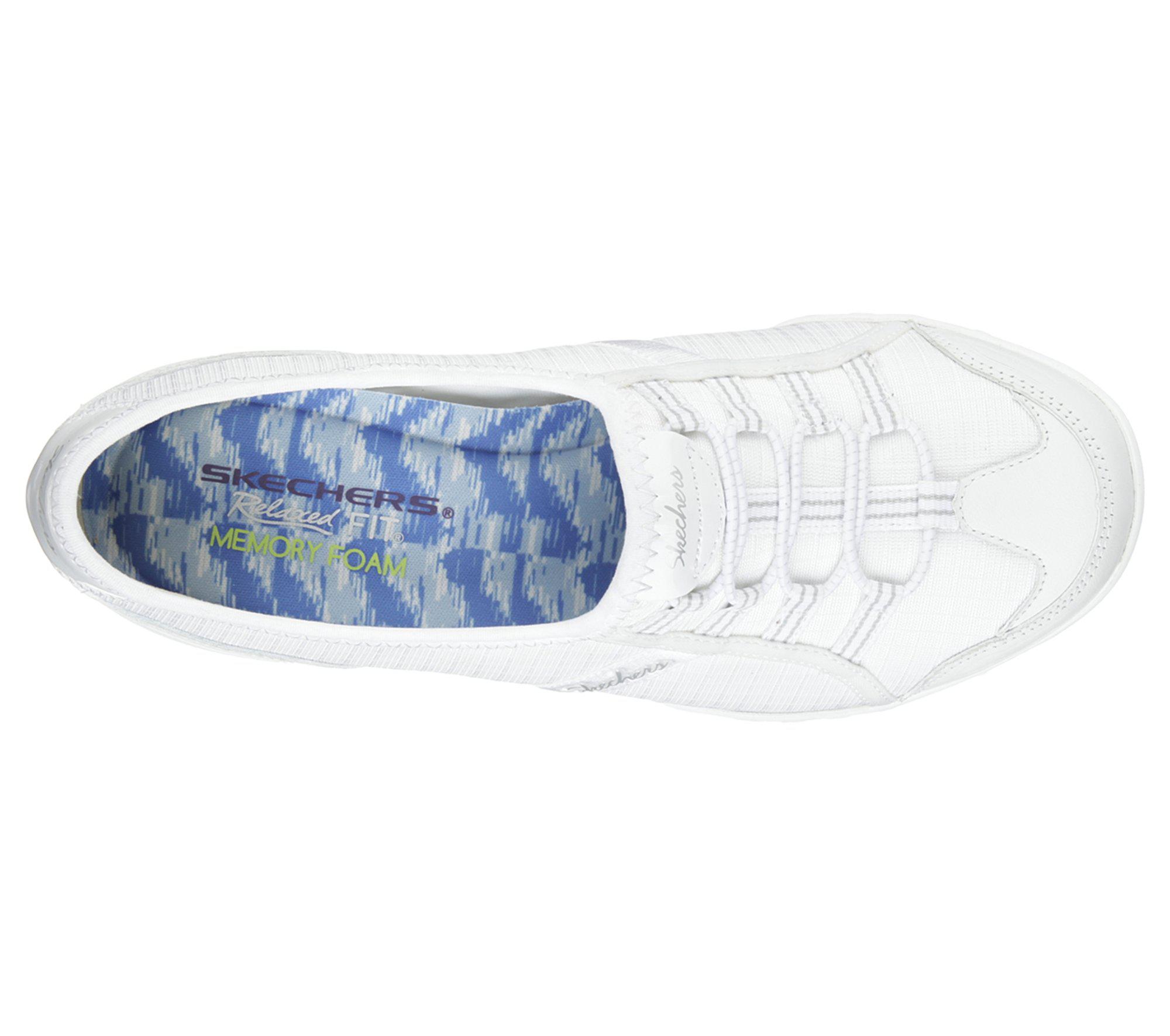 skechers white breathe easy