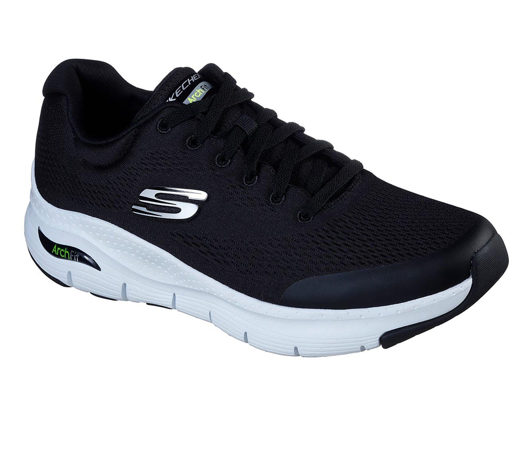 Skechers Synthetic Arch Fit Extra Wide Fit - Final Sale in White Black ...