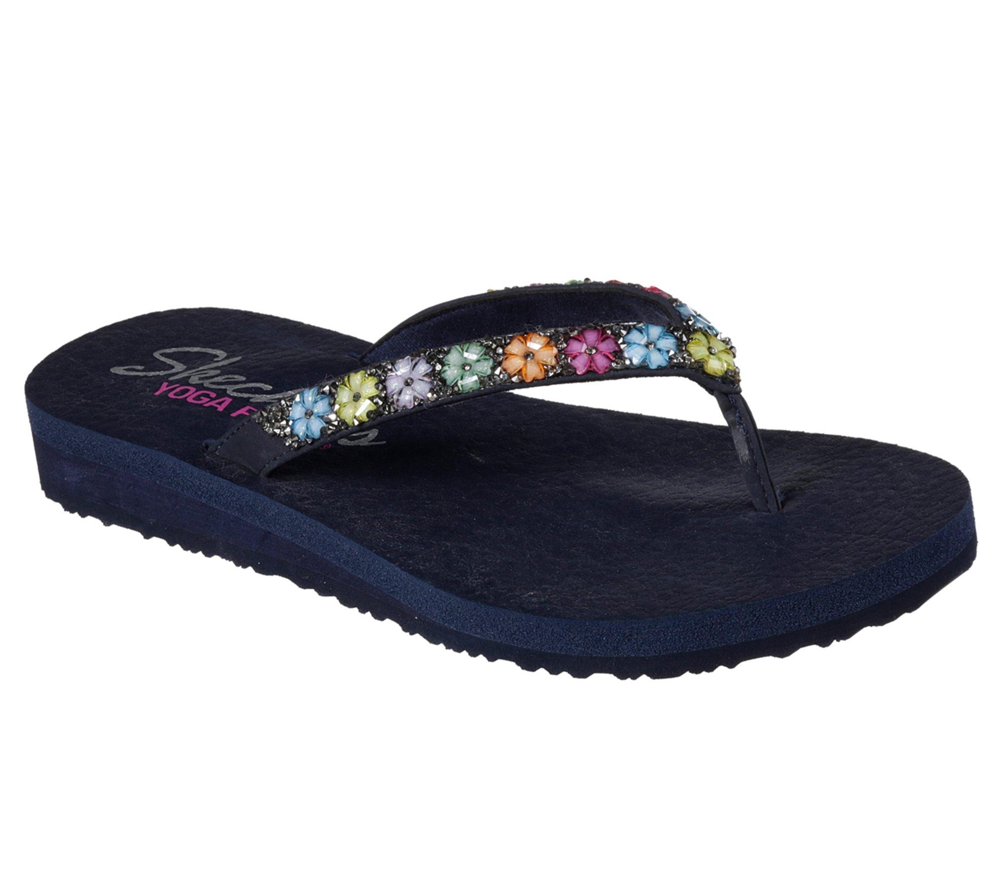 Skechers Synthetic Meditation - Daisy Delight in Navy (Blue) - Lyst