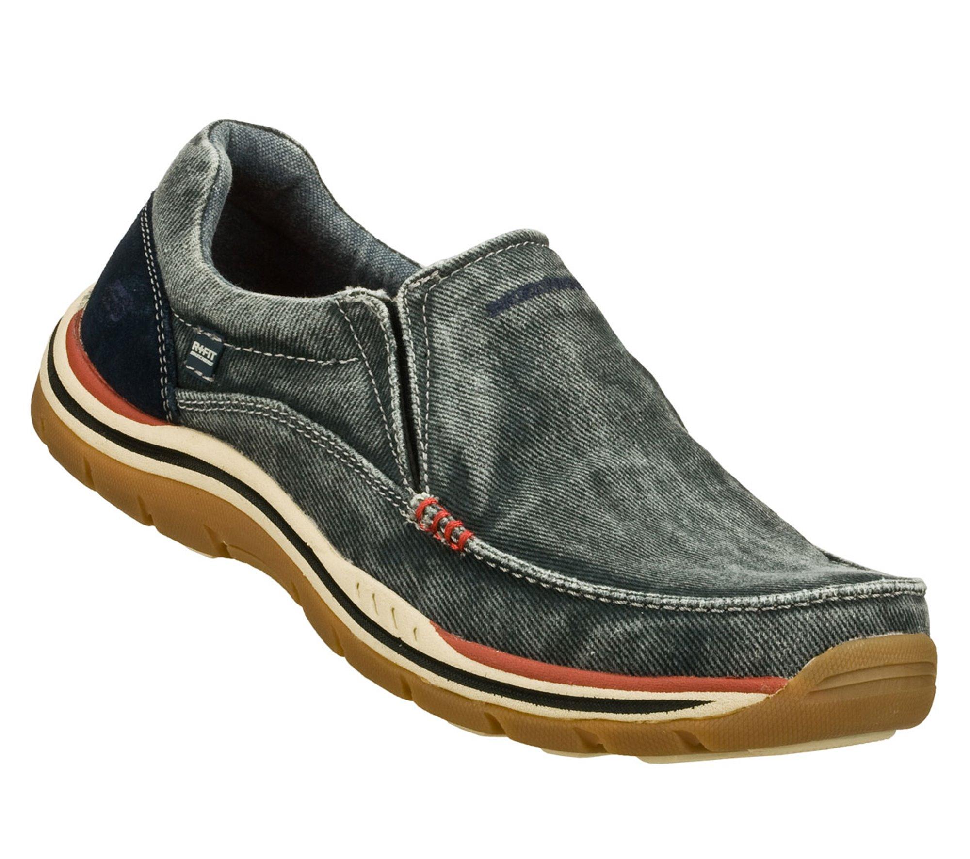 Skechers Canvas Relaxed Fit: Expected - Avillo - Final Sale in Navy ...