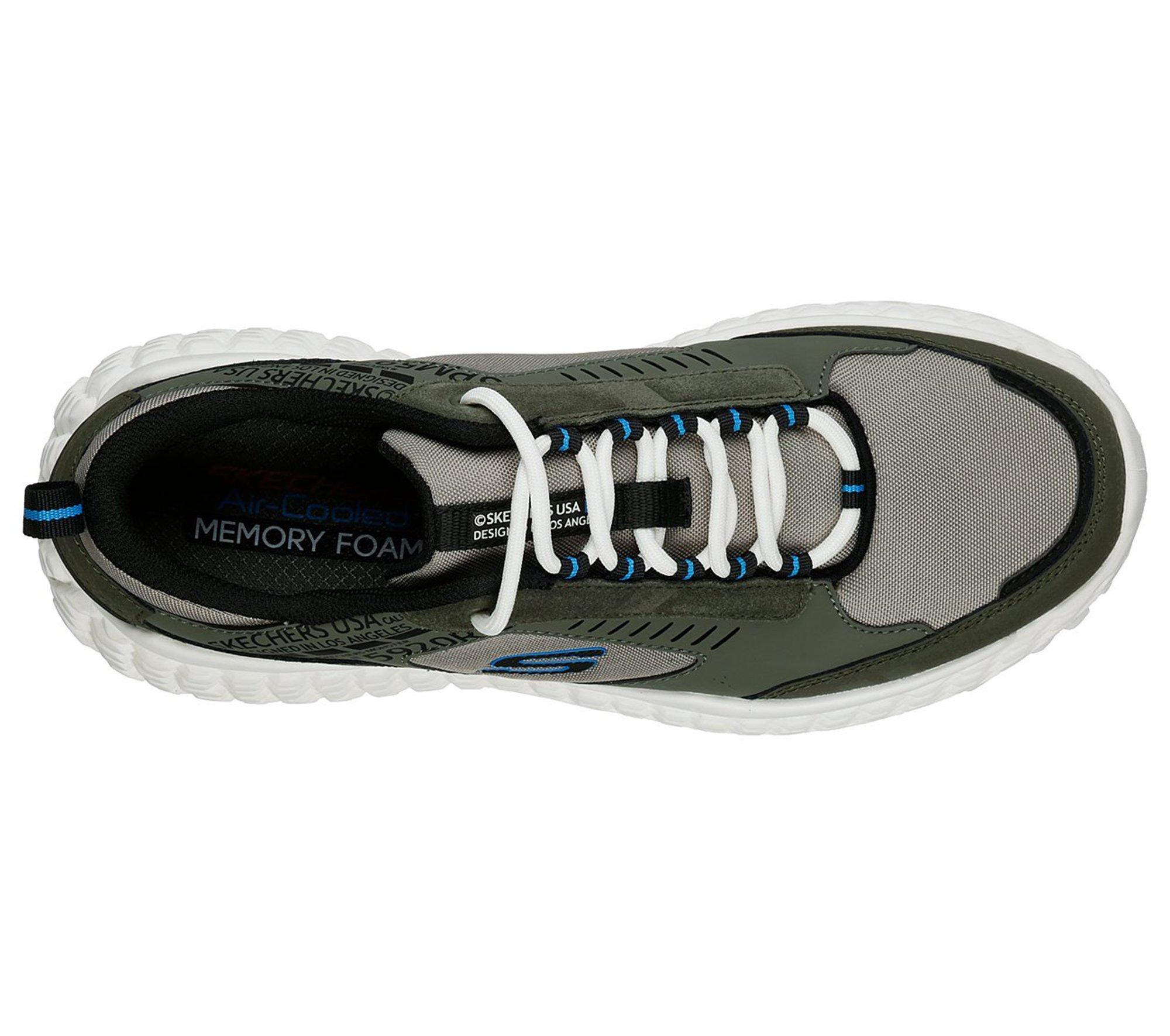 skechers memory foam olive