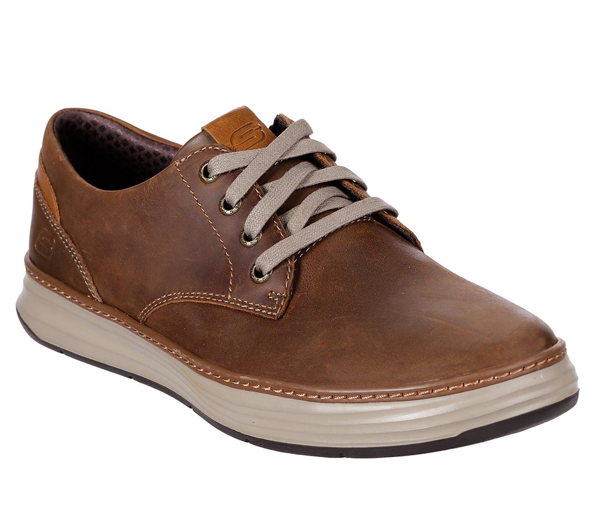 Skechers Leather Moreno - Gustom - Final Sale in Brown for Men - Lyst