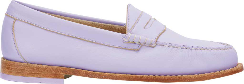 purple penny loafers