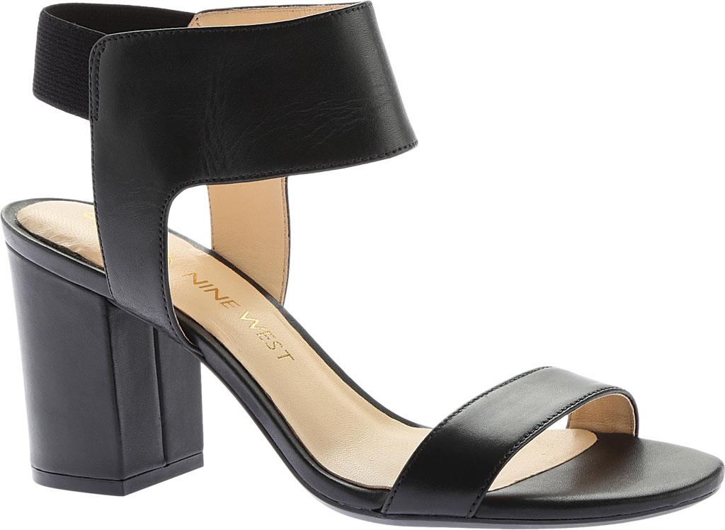 nine west block heel black