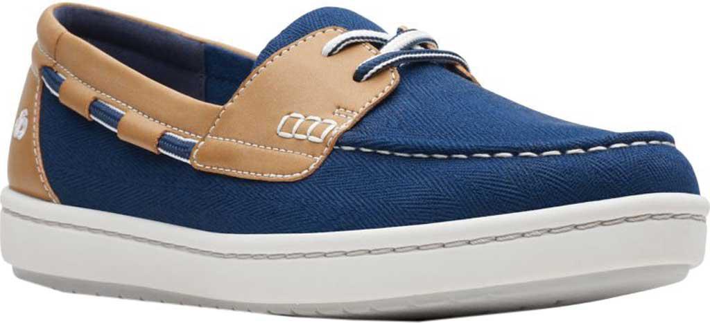 Clarks Lace Cloudsteppers Step Glow Lite Boat Shoes in Navy (Blue) - Lyst