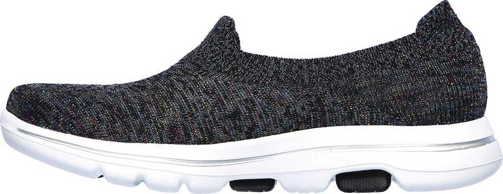 skechers sparkle slip on black