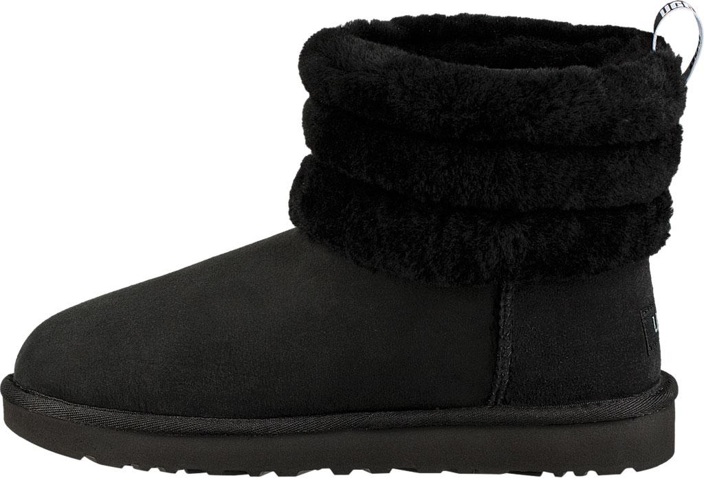 ugg black fluff mini quilted boots