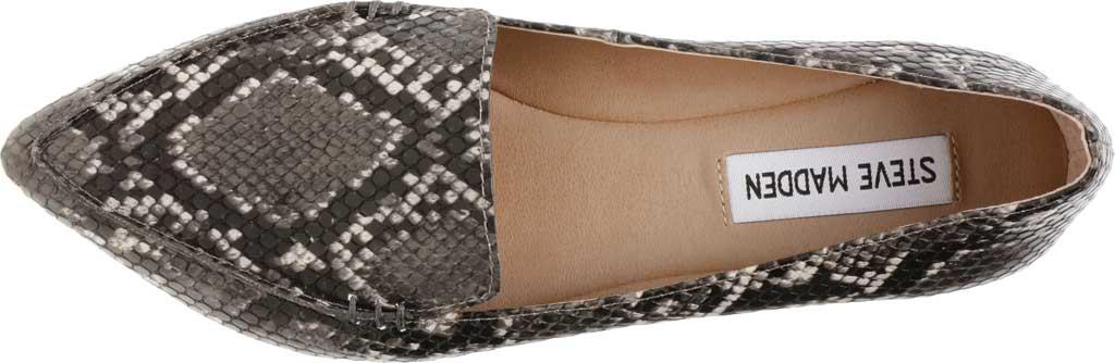 steve madden feather loafer snakeskin