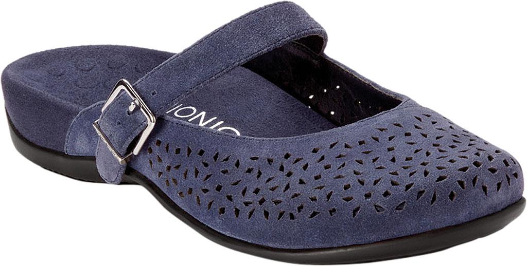 Vionic Suede Lidia Mary Jane Clog in Navy Suede (Blue) - Lyst