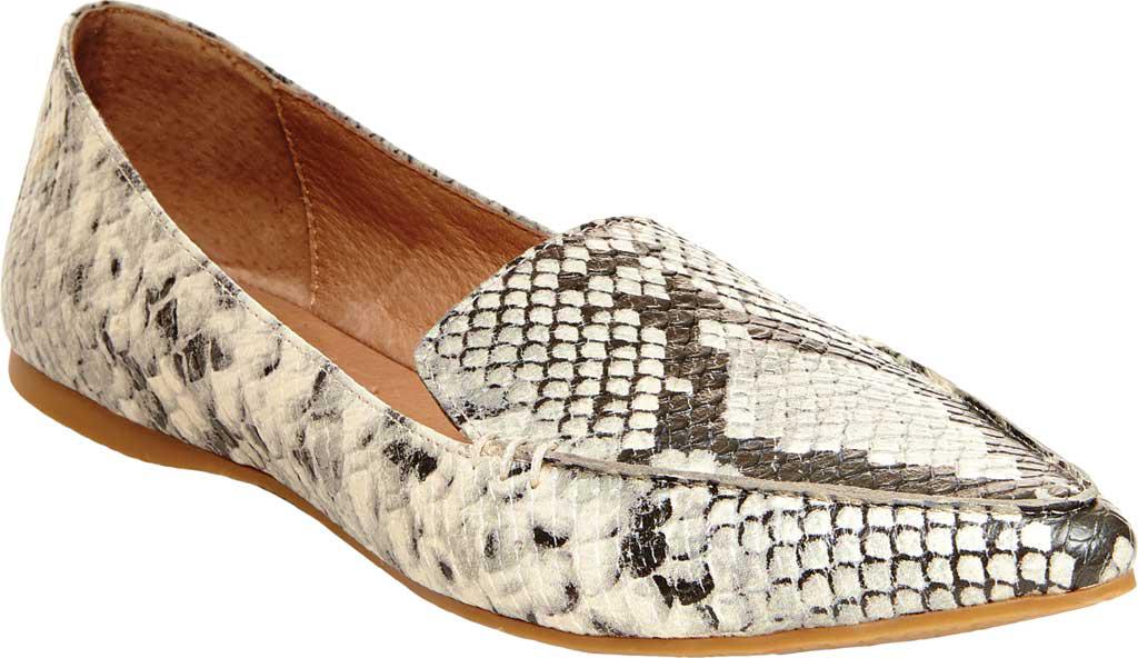 feather loafer flat