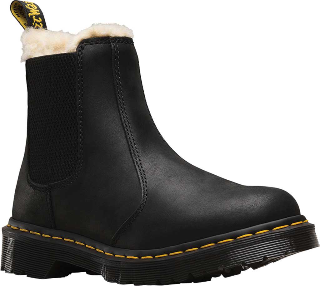 Dr. Martens Leonore Fur Lined Chelsea Boot in Black - Lyst