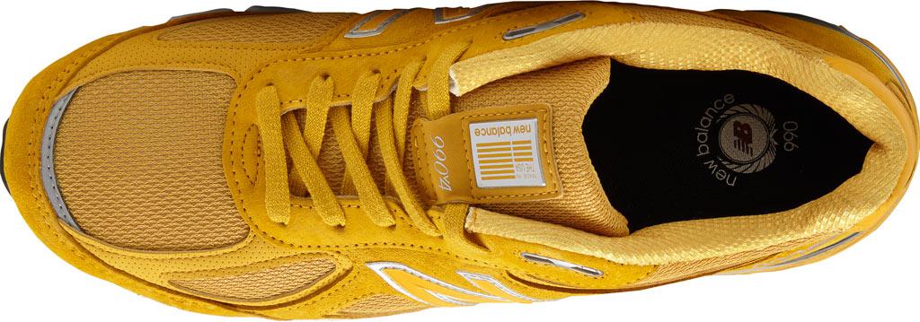 New Balance Leather 990v4 Running Shoe in Yellow for Men ...