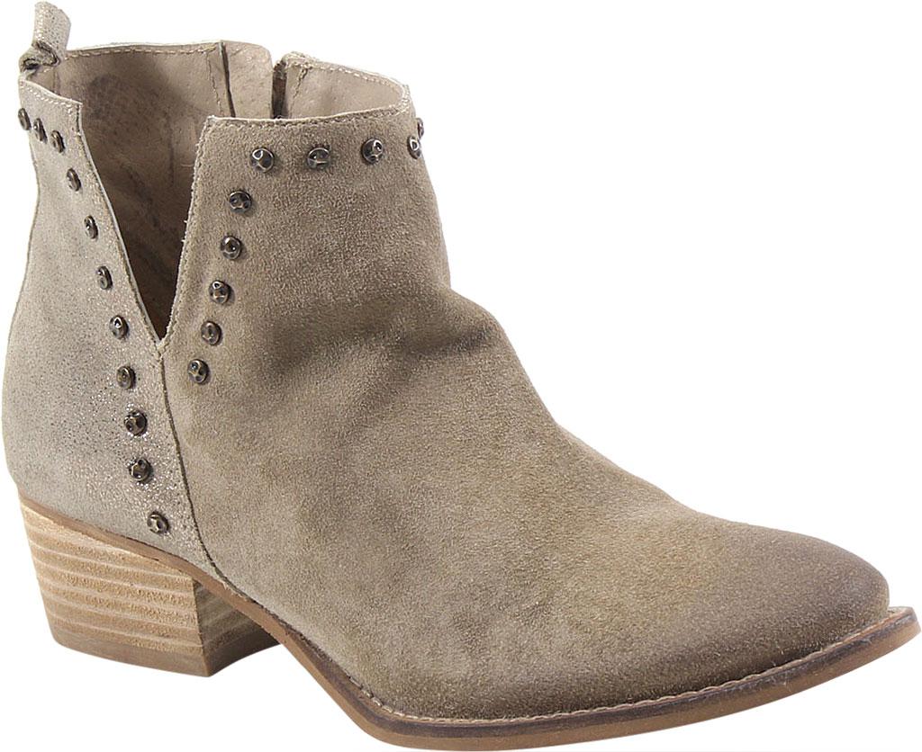 Diba True Synthetic Short Order Ankle Boot in Beige/Gold Suede/Leather ...