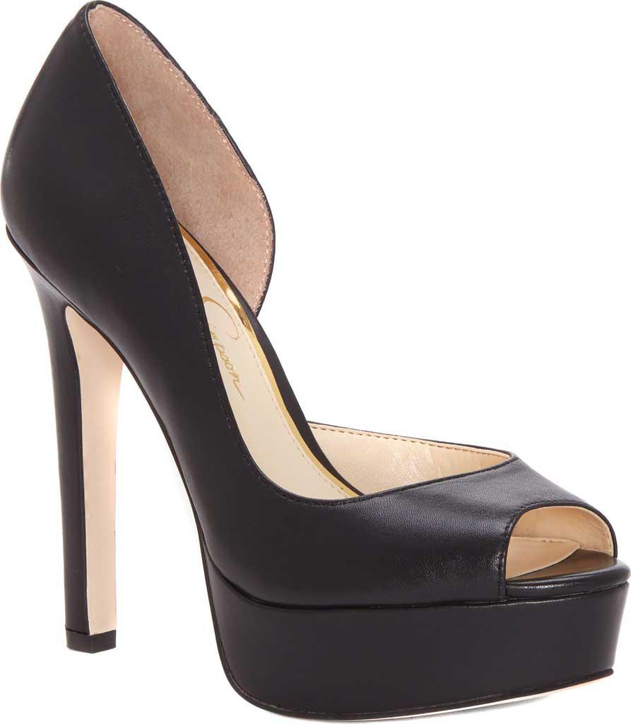 jessica simpson black heels with straps