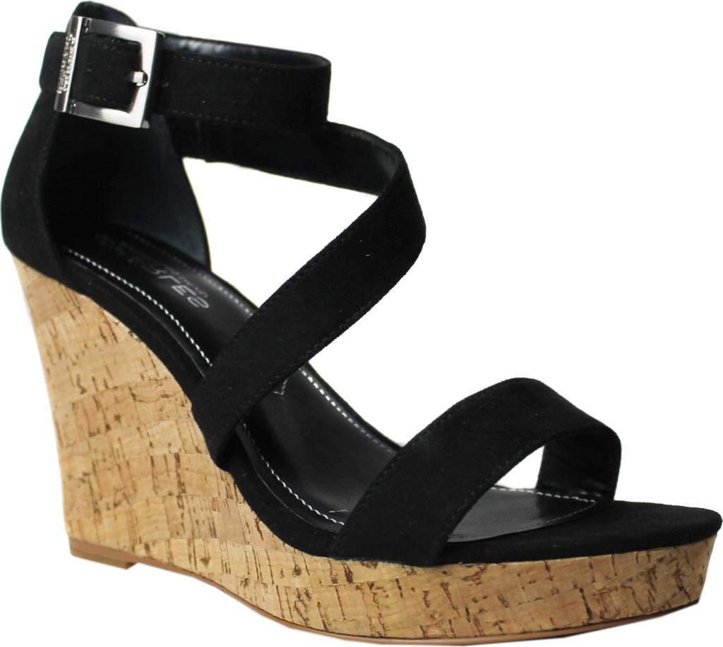 Big Sale Charles by Charles David Leanna Platform Wedge Sandal Women Black Microsuede Big Sale Charles by Charles David Leanna Platform Wedge Sandal Women Black Microsuede