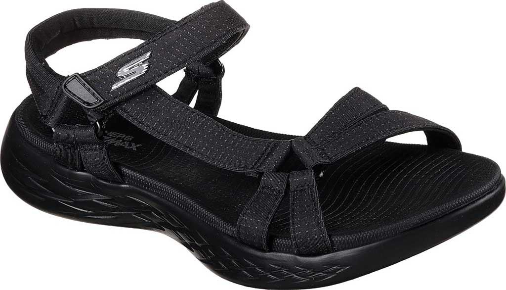 Lyst - Skechers On The Go 600 Brilliancy Ankle Strap Sandal in Black - Save 10%