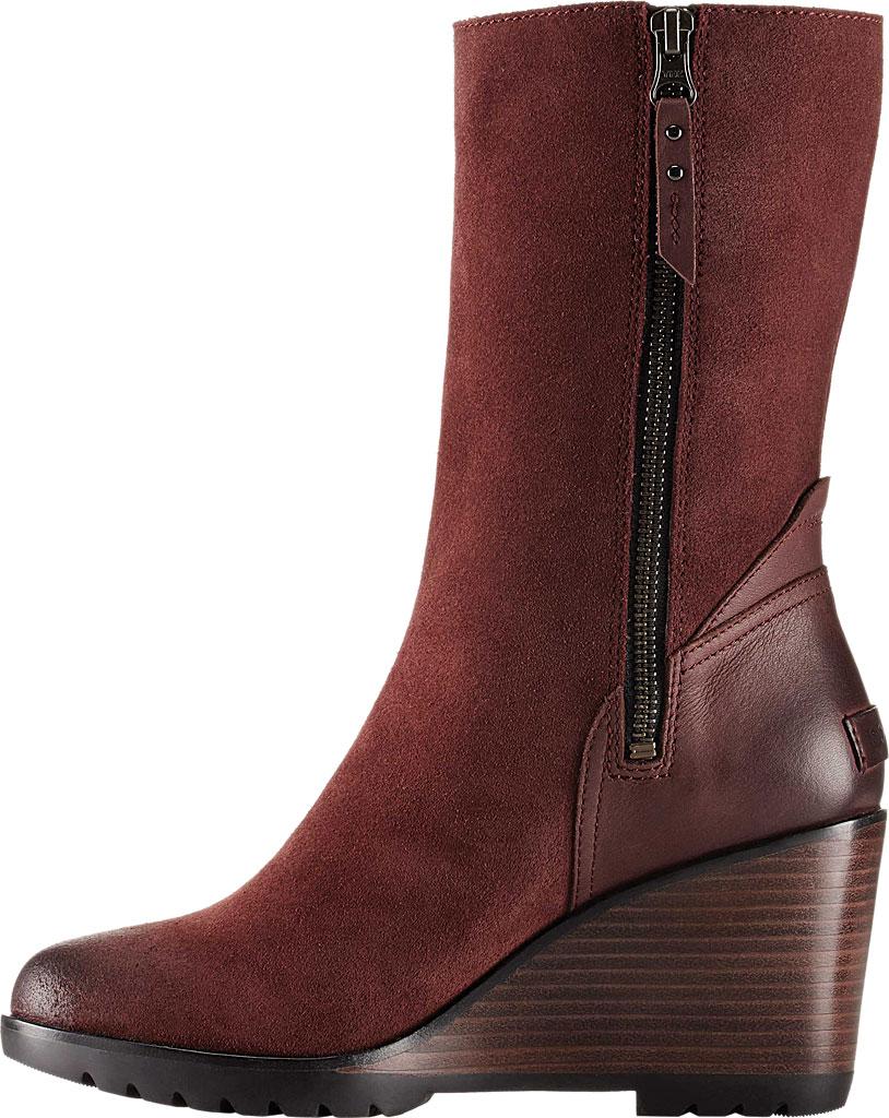 sorel after hours mid top waterproof suede boot