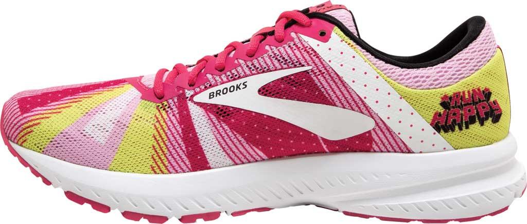 brooks launch 6 pink white lemon
