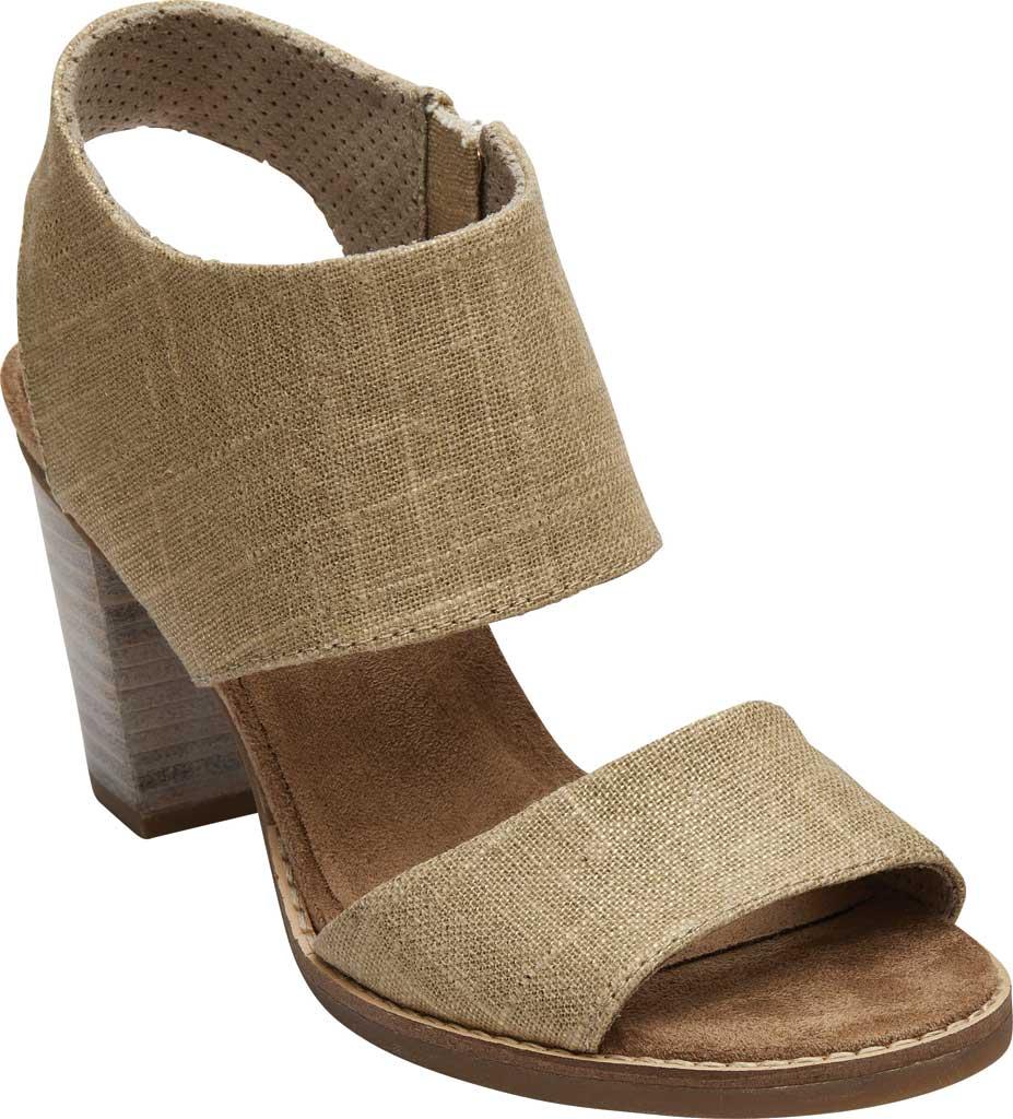 champagne metallic foil woven women's majorca cutout sandals