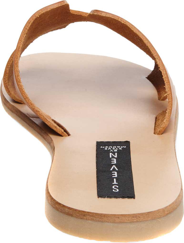 greece cognac leather slide sandals