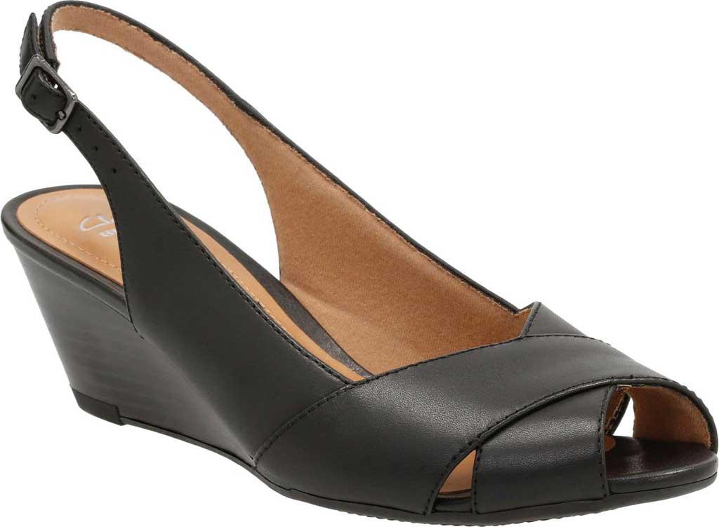 clarks peep toe sandals